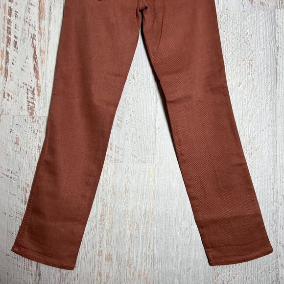 NWT Mother The Rascal Cuff Pop! Jeans SIZE 25 Paradise Rouge Denim NEW - Picture 9 of 9